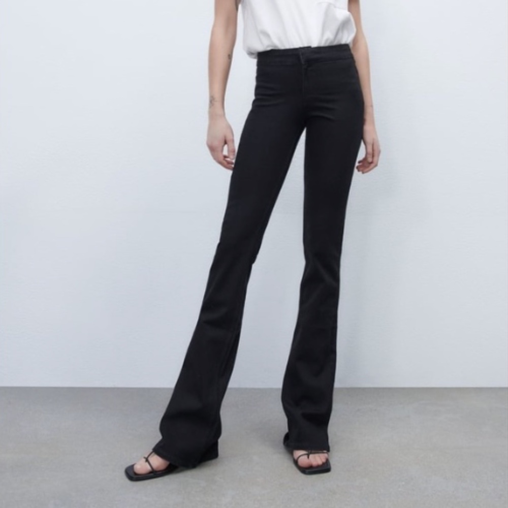Zara High Waisted Flare Jeans
